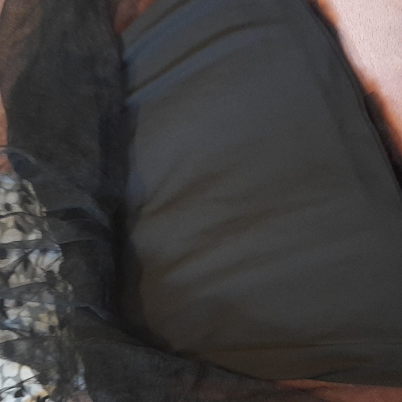 NWT New Dot Dot Smile tulle ballerina black grey dress festive holiday floral - Picture 3 of 6